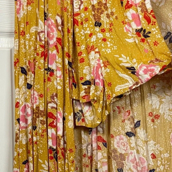 Altar'd State Womens Gold Coast Walk Through Floral Maxi Dress Size Medium New - Picture 4 of 8